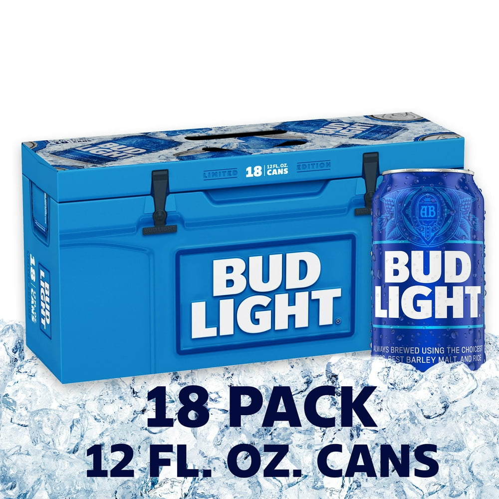 Bud Light Beer, 18 Pack Beer, 12 FL OZ Cans