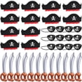 thumbnail image 1 of Set de gorros pirata ZeediX de Pirate Party Favors, 36 unidades, para adultos, 1 of 7