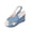 Blue, variant on Wedge Sandals for Women High Heel Platform Criss Cross Strappy Ankle Buckle Open Toe Dressy Party Evening Fashion Summer Vacation Footwear