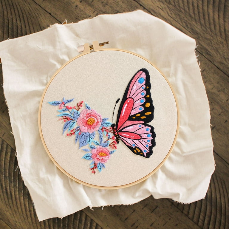 Butterfly Cross Stitch Stitching Kit Embroidering Handcraft Tool