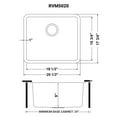 thumbnail image 3 of Stegmeier RVM5020 Stainless Steel 20" Undermount Single Basin Sink, 3 of 10
