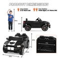 thumbnail image 4 of Dodge Electric Ride on Cars for Kids, 24V Licensed Dodge Durango Powered Ride on Toy with Parent Remote Control, Electric Car Vehicle for Boys 3-6 w/Music Player/LED Light/Safety Belt, Black, 4 of 12