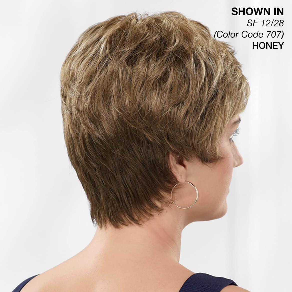 Casey WhisperLite Wig by Paula Young - Short, Ultra-Chic Pixie Wig with Neat, Straight Layers / Multi-tonal Shades of Blonde, Silver, Brown, and Red