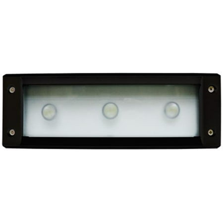 

Dabmar Lighting LV-LED622-B 9W 12V Cast Aluminum Recessed Open Face Brick Step Wall Light Black