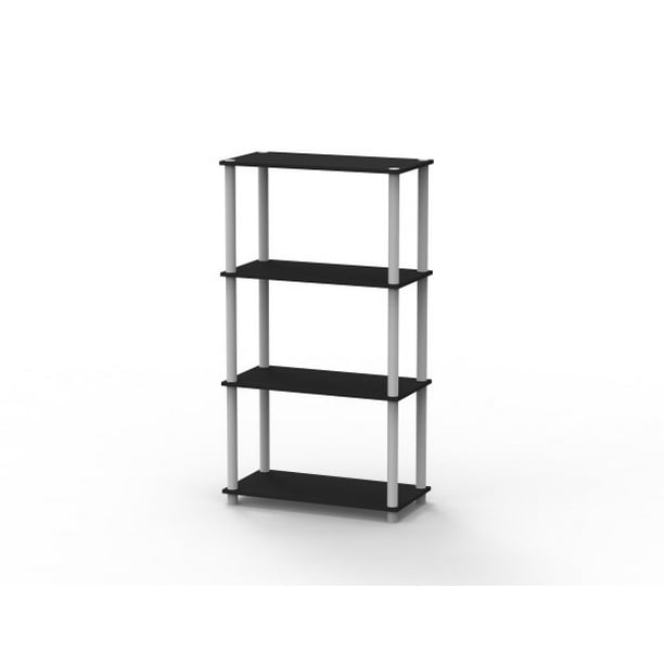 Home Basics 4 Tier Storage Shelf, Black