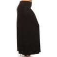 thumbnail image 2 of Women's Plus Size Flowy Solid Maxi Skirt for Everyday Wear, 2 of 6