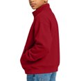 thumbnail image 4 of Cethrio Boys Full Zip Sweatshirts, Fleece-lined Casual Long Sleeve Stand Collar Fall Jackets with Pockets Size 9-10 Years Wine, 4 of 7