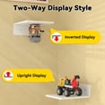 thumbnail image 4 of BlissBox White ABS Floating Display Shelves for Lego Building Bricks, Brick Storage for Kids Bedroom (6 Count), 4 of 10