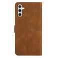 thumbnail image 5 of Cowithday Galaxy A15 Flip Wallet Phone Case, PU Leather Kickstand Wrist Strap Card Holders Photo Slots Shockproof TPU Inner Shell Magnetic Solid Color Case Cover for Samsung Galaxy A15 6.5", Brown, 5 of 10