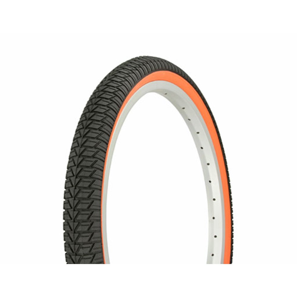 Tire Duro 20" x 1.75" Black/Orange Side Wall .bike tire