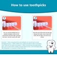 thumbnail image 2 of ACDANC 200 Pcs Dental Floss Picks,Double-Head Flossers with Holder,Disposable Plastic Toothpicks for Braces&Teeth Hygiene,Mint Flavored Interdental Brushes for Oral Care, 2 of 7