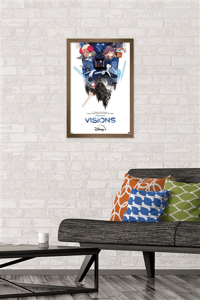 Star Wars: Visions - One Sheet Wall Poster, 14.725" x 22.375", Framed