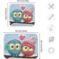 thumbnail image 3 of SKYSONIC Owl Cute Eyes Girl Happy Valentine's Day Microfiber Dish Drying Mat Absorbent Dish Draining Mat Large Size 18 x 24 Dishes Drainer Mat for Countertop Dish Drying Pads, 3 of 7