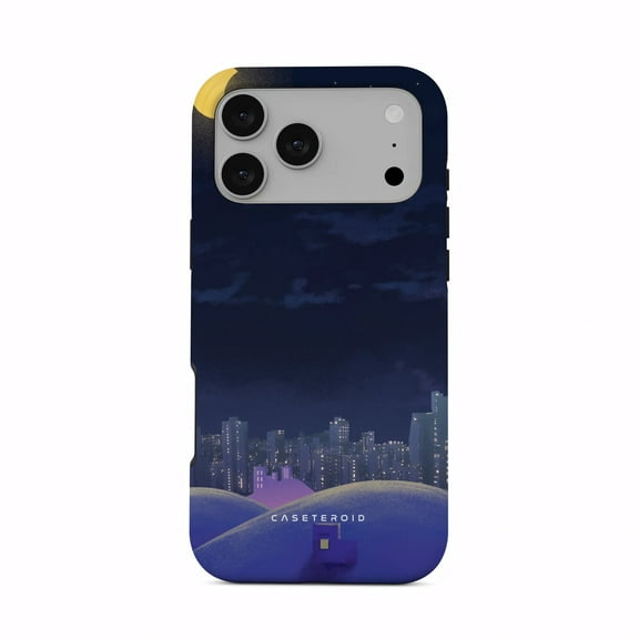 CASETEROID Tough Case for iPhone 17 Pro Max – Dual-Layer Protection, Shockproof [Compatible with MagSafe] – Sleepy City Case