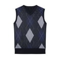 thumbnail image 2 of Gioberti Mens Super Soft Diamond Knitted Sleeveless Vest, 2 of 4