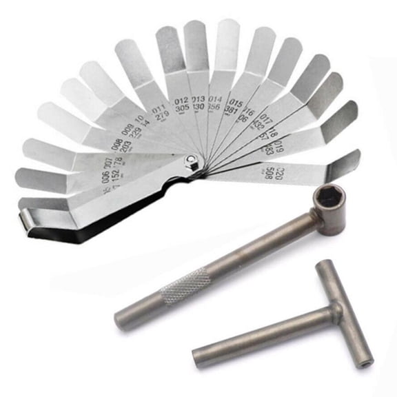 Agiufgs Valve Adjustment Kit 32-, Precise Tappet Clearance Measurement and Adjustment, for Motorcycle Scooter ATV, Multicolor, One Size