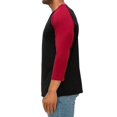 thumbnail image 2 of BAIEBLEUE GLOBAL Men's 3/4 Sleeve Baseball Jersey, Vintage Raglan Casual Sleeve Tee Shirt Baseball Jersey, 2 of 3
