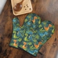 thumbnail image 5 of Green Cartoon Dinosaurs Jungle Pattern Shower Curtain OneSize ,Bathroom Decorative Shower Curtains Set with 12 Hooks,Modern Waterproof Washable Shower Curtain, 5 of 7
