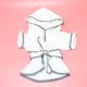thumbnail image 5 of Albornoz sencillo para perro, absorbente, de secado rápido, de poliéster, suave y cálido, ideal para perros y gatos (blanco, talla XL), 5 of 7