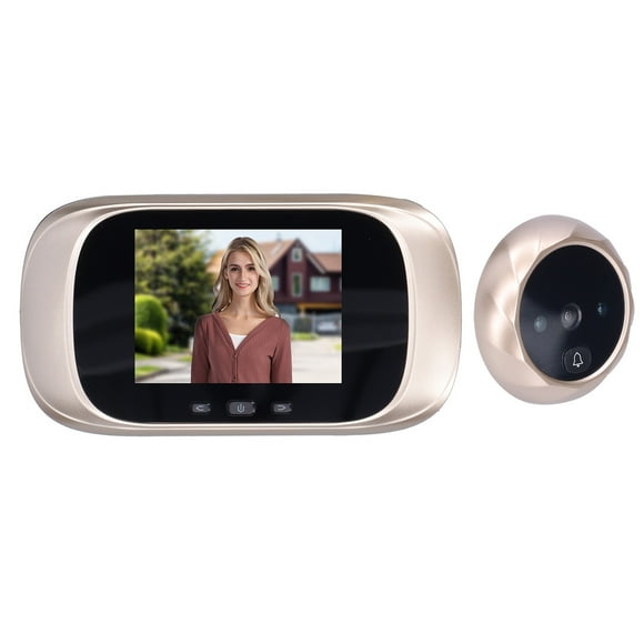 Video , 90 Degrees View Angle Long Standby Time Infrared Night Vision Mode Door Viewer With 300000 Hd Camera For Home Use For House Guests Gold