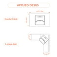 thumbnail image 3 of FLEXISPOT Height Adjustable Standing Desk Converter, 28" Bamboo Desktop Riser with U-Shaped Design & Spacious Keyboard Tray for Home Office Sit-Stand Workstation, 3 of 7