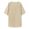 thumbnail image 5 of JTieacloth Shirt Packs Summer British Mens Shirt Solid Color Short Sleeve Youth Leisure Shirt Mens T Shirt, 5 of 5