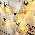 thumbnail image 3 of BIMEE Pineapple Solar String Lights 15ft 20 LEDs Waterproof Solar Powered Fairy String Lights Hanging Lights for Outdoor Garden Patio Landscape Home Wedding Birthday Party Decoration (Warm White), 3 of 3