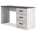 thumbnail image 3 of Signature Design by Ashley Shawburn 54" Farmhouse Home Office Desk, White/Charcoal Gray, 3 of 9