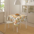 thumbnail image 4 of Wukai Groovy Floral Waterproof Tablecloth for Kitchen Dining, Fits Square Tables for 2-4 Seats -54"x54", 4 of 7