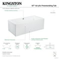 thumbnail image 5 of Kingston Brass VTDE673321 67-Inch Acrylic Rectangular Double Ended Freestanding Tub with Drain in Glossy White, 5 of 5