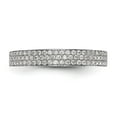 thumbnail image 4 of Solid 14k White Gold Engagement Diamond Wedding Band Ring Size 5.5 (.365 cttw.), 4 of 8