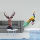 thumbnail image 2 of Figura de cabeza de ciervo, estatua decorativa de animal, adorno creativo de mesa elaborado en resina, ideal para regalar en casa, oficina, sala de es, 2 of 8