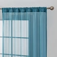 thumbnail image 2 of THD Scarlett Semi Sheer Pocket Top & Back Tab Lightweight Window Curtains Drapery Panels, 2 Panels, 2 of 5