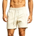thumbnail image 2 of DayScoop Mens Solid Color Shorts Fashion Breeches Casual Summer Knee Length Cool Breathable Loose Versatile Short Pants, 2 of 6