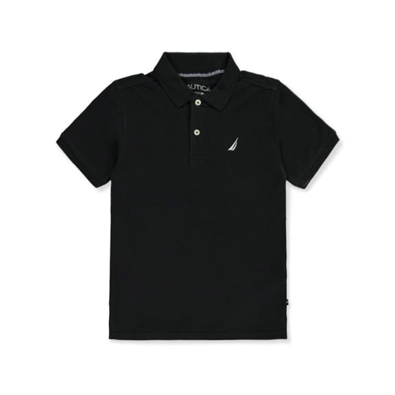 Nautica Boys' Anchor Polo Shirt Color: black Size: 8