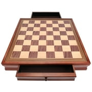 WE Games English Chess Set with Pullout Storage Drawers - 19 inch