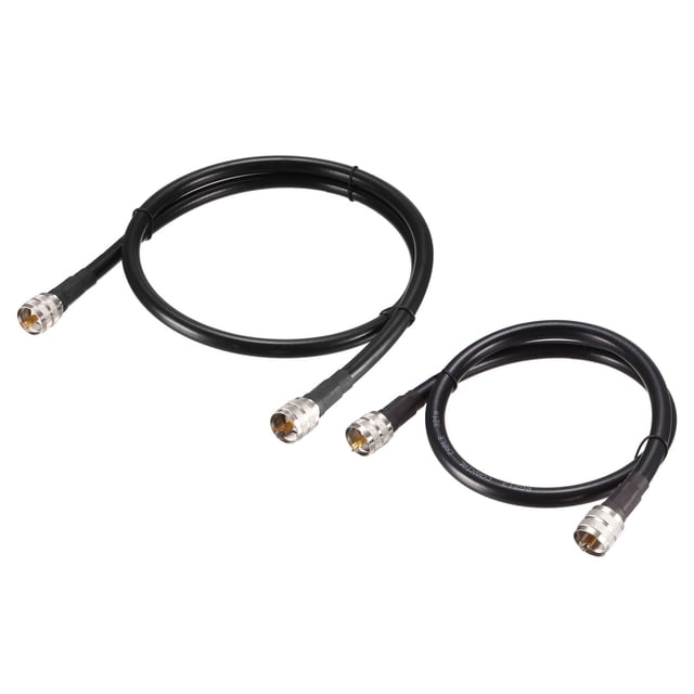 Cable Coaxial RG213 de Baja Pérdida Unique Bargains UHF Macho PL-259 2 Pies 4 Pies 50 Ohm