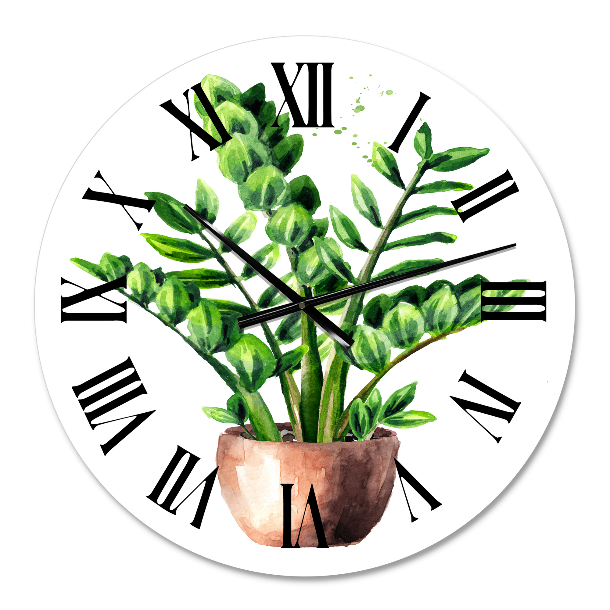Designart 1 in Quartz Traditional Wall Clock