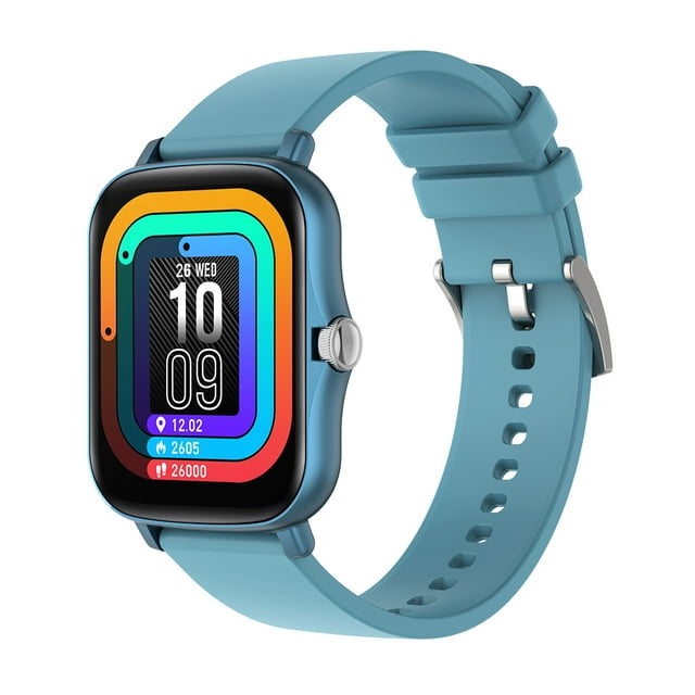 Smart Watch IPX7 Pulsera de frecuencia cardíaca a prueba de agua Presión arterial Oxígeno Bluetooth 5.1 Reloj de pulsera, Azul Inevent EL001916-01B