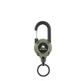 thumbnail image 1 of Llavero retráctil con mosquetón | Portatarjetas multifunción para tarjetas de identificación y llaves | Cuerda de acero inoxidable de 63,5 cm para oficina, senderismo y acampada., 1 of 2