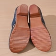 thumbnail image 4 of Fnooota Womens Heeled Sandals, Casual Slip On Non-slip Open Toe Summer Shoes Navy Size 8.5, 4 of 8