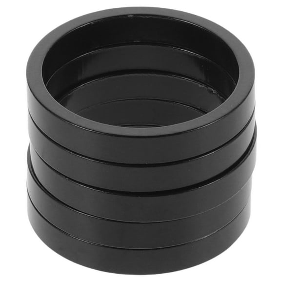 Worgeous Bike Stem Spacers Black 5Pcs 1.34X1.34X0.20In