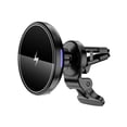 thumbnail image 1 of Soporte magnético inalámbrico para teléfono con cargador de coche, soporte magnético para teléfono móvil con carga por succión, con carga en ayunas, imanes fuertes, 1 of 4