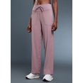 thumbnail image 4 of Women'S Comfortable Wide Leg Pants Big Pocket Fitness Yoga Pants Sports Casual Pants Pink S, 4 of 9