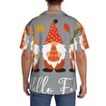 thumbnail image 3 of Gukieu Hello Fall Gnomes Print Men's Short-sleeved Shirts, Button-down Pocket Shirts, T-shirts, Beach Vacation Travel Summer Clothing-XX-Large, 3 of 5