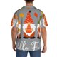 thumbnail image 3 of Fotbe Hello Fall Gnomes Camisa Estampada de Manga Corta para Hombre, Casual de Verano, Estilo Playero, Sin Arrugas-Medium, 3 of 5