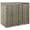 Gray, variant on vidaXL Black Poly Rattan Double Wheelie Bin Shed 55.1"x31.5"x46.1" for Outdoor