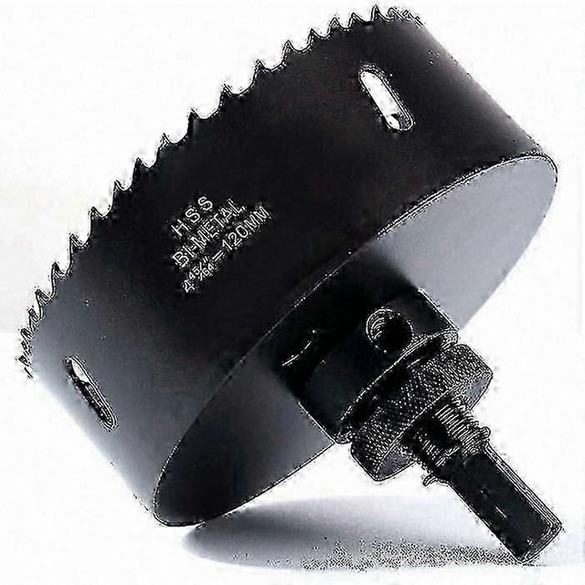 120mm M42 HSS Bi-Metal Hole Saw with Center Drill Bit for Heavy Duty Metal Cutting