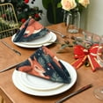 thumbnail image 3 of Napkin Satin Napkin 20*20Inchx1 Kitchen Towel Dinner Plate Towel Decorative Towel Napkin Tea Towel Suitable For Kitchen Table Christmas Pretty Squirrel, 3 of 8