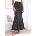 thumbnail image 5 of PRETTYGARDEN Maxi Skirts for Women Summer Flowy High Waisted Polka Dot Mermaid Office Work Spring Fashion Long Skirt, 5 of 8